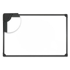 Universal® Design Series Magnetic Steel Dry Erase Board, 48 x 36, White, Black Frame