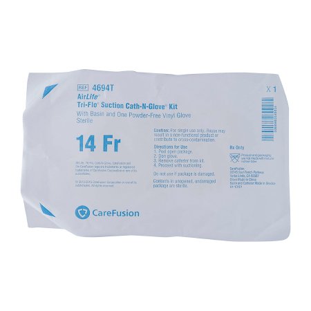 Vyaire Medical Suction Catheter Kit AirLife® Cath-N-Glove® 14 Fr. NonSterile