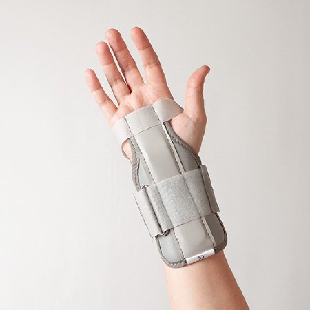 DJO Cock-Up Wrist Brace ProCare® Universal Vinyl / Foam / Tricot Left or Right Hand White One Size Fits Most