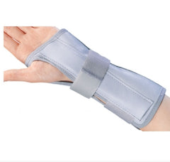 DJO Wrist / Forearm Brace ProCare® Universal Aluminum / Flannelette / Nylon Right Hand Black / Blue One Size Fits Most