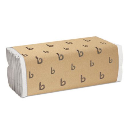 Boardwalk® C-Fold Paper Towels, Bleached White, 200 Sheets/Pack, 12 Packs/Carton