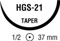 Suture with Needle Ti•Cron Nonabsorbable Coated Blue Suture Braided Polyester Size 1 30 Inch Suture 1-Needle 37 mm Length 1/2 Circle Taper Point Needle