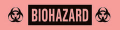 Precision Dynamics Pre-Printed Label Timemed Warning Label Fluorescent Red Paper Biohazrd / Symbol Black Biohazard 1/2 X 2 Inch - M-251906-3480 - Roll of 1