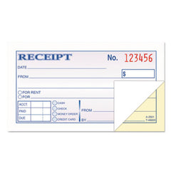 TOPS™ Money and Rent Receipt Books, 2-3/4 x 4 7/8, 2-Part Carbonless, 50 Sets/Book