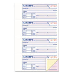 TOPS™ Money/Rent Receipt Books, 2-3/4 x 7 1/8, Three-Part Carbonless, 100 Sets/Book