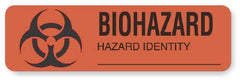 United Ad Label Pre-Printed Label UAL™ Warning Label Fluorescent Red Paper Biohazard / Symbol Black Biohazard 7/8 X 3 Inch - M-303470-2134 - Box of 320