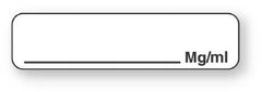United Ad Label Blank Label UAL™ Anesthesia Label White Paper 5/16 X 1-1/4 Inch - M-382154-1793 - Roll of 1
