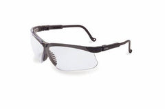 Honeywell Safety Products Safety Glasses Uvex Genesis Wraparound Anti-scratch Coating Clear Tint Polycarbonate Lens Black Frame Over Ear One Size Fits Most