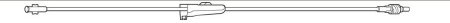 Baxter Extension Set 30 Inch Tubing 4.0 mL Priming Volume DEHP - M-254602-1803 - Case of 48