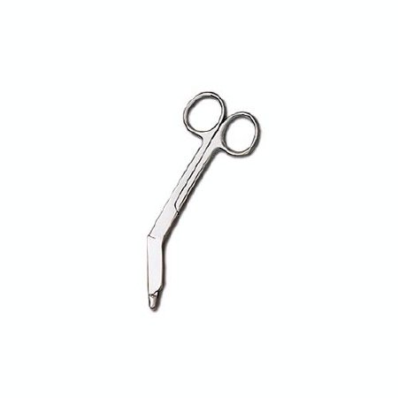 American Diagnostic Corp Bandage Scissors ADC® Lister 5-1/2 Inch Length Floor Grade Stainless Steel NonSterile Finger Ring Handle Angled Blunt Tip / Blunt Tip - M-256810-3156 - Each