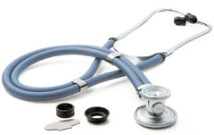 American Diagnostic Corp Sprague Stethoscope Adscope® Blue 2-Tube 22 Inch Tube Double-Sided Chestpiece