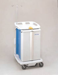 Waterloo Industries Emergency Cart ER2000™ Stainless Steel 26 X 32 X 44 Inch Electric Blue Four 2-3/4-Inch Drawers, One 5-1/2-Inch Drawer