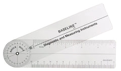 Fabrication Enterprises Goniometer Baseline® Plastic 5 Inch 0 - 360 Degree Inches and Centimeters