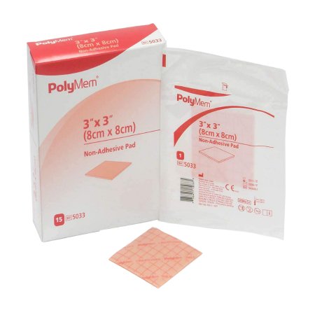 Ferris Manufacturing Foam Dressing PolyMem® 3 X 3 Inch Square Non-Adhesive without Border Sterile