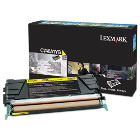 Lexmark™ C746A1YG Return Program Toner, 7,000 Page-Yield, Yellow