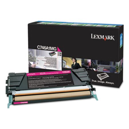 Lexmark™ C746A1MG Return Program Toner, 7,000 Page-Yield, Magenta