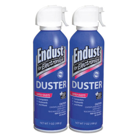 Endust® for Electronics Compressed Air Duster, 7 oz, 2/Pk