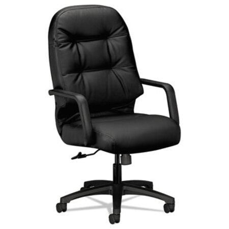 HON® Pillow-Soft 2090 Series Executive High-Back Swivel/Tilt Chair, Supports up to 300 lbs., Black Seat/Black Back, Black Base