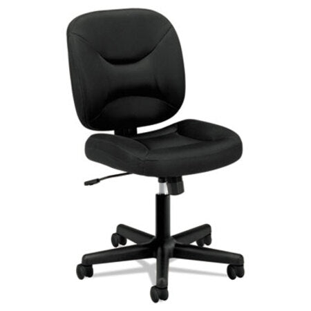 HON® VL210 Low-Back Task Chair, Supports up to 250 lbs., Black Seat/Black Back, Black Base