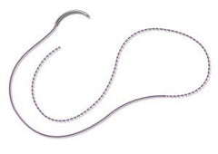 Surgical Specialties Suture with Needle LOOK® Nonabsorbable Uncoated Black Suture Monofilament Nylon Size 6 - 0 10 Inch Suture 1-Needle 39 mm Length 3/8 Circle Reverse Cutting Needle
