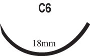 Surgical Specialties Suture with Needle LOOK® Nonabsorbable Uncoated Black Suture Monofilament Nylon Size 5 - 0 18 Inch Suture 1-Needle 19 mm Length 3/8 Circle Reverse Cutting Needle