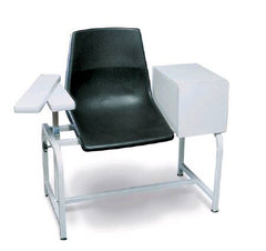 Winco Blood Drawing Chair Med Pro™ Single Adjustable Pivot Armrest Black