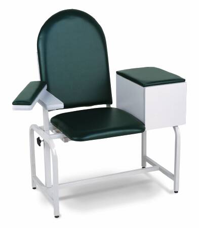 Winco Blood Drawing Chair Med Pro™ Double Fixed Armrests / Single Pivot Armrest Blueridge - M-492650-2435 - Each