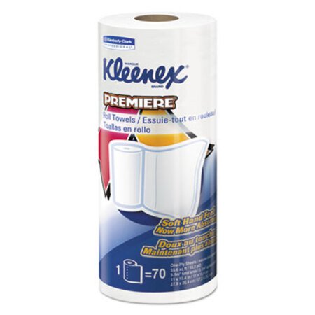 Kleenex® Premiere Kitchen Roll Towels, White, 70/Roll, 24 Rolls/Carton