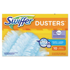 Swiffer® Refill Dusters, DustLock Fiber, Light Blue, Lavender Vanilla Scent,10/Bx,4Bx/Ctn