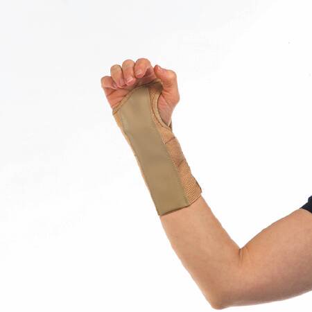 Zimmer Cock-Down Wrist Brace Elastic Right Hand Beige Large