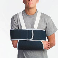 Zimmer Shoulder Immobilizer Deluxe Sling and Swathe Small Fabric / Foam Hook and Loop Closure Envelope Left or Right Shoulder