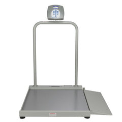 Health O Meter Wheelchair Scale Health O Meter® Digital LCD Display 1000 lbs. / 454 kg Capacity Gray AC Adapter / Battery Operated