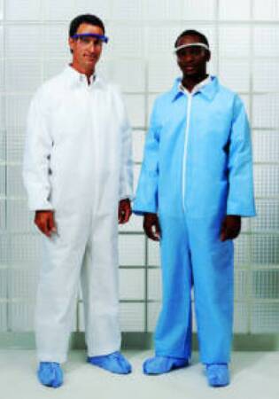 Cardinal Coverall X-Large Blue Disposable NonSterile