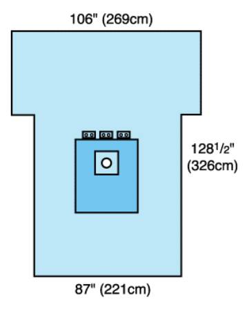 Cardinal Orthopedic Drape Extremity Drape 106 W X 87 W X 128-1/2 L Inch Sterile