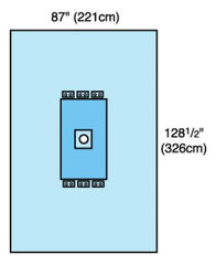 Cardinal Orthopedic Drape Extremity Drape 87 W X 128-1/2 L Inch Sterile