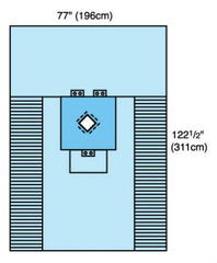 Cardinal Surgical Drape Thyroid Drape 77 W X 122-1/2 L Inch Sterile