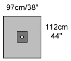 Cardinal Cardiovascular Drape Brachial Angiography Drape 38 W X 44 L Inch Sterile