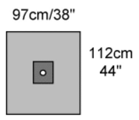 Cardinal Cardiovascular Drape Brachial Angiography Drape 38 W X 44 L Inch Sterile