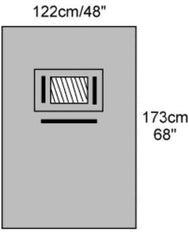 Cardinal EENT Drape Ophthalmic Drape 48 W X 68 L Inch Sterile
