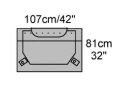 Cardinal Surgical Drape Head / Bar Drape 42 W X 32 L Inch Sterile