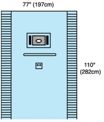 Cardinal EENT Drape Ophthalmic Drape 77 W X 110 L Inch Sterile