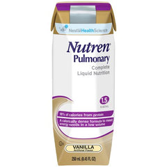 Nestle Healthcare Nutrition Oral Supplement / Tube Feeding Formula Nutren® Pulmonary Vanilla Flavor Ready to Use 250 mL Carton