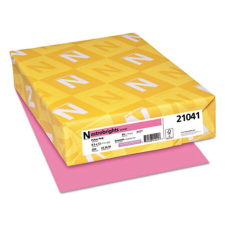 Astrobrights® Color Cardstock, 65 lb, 8.5 x 11, Pulsar Pink, 250/Pack