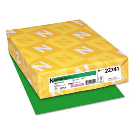 Astrobrights® Color Cardstock, 65 lb, 8.5 x 11, Gamma Green, 250/Pack