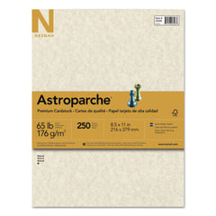 Astrobrights® Color Cardstock, 65 lb, 8.5 x 11, Natural Parchment, 250/Pack