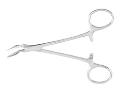 Miltex Splinter Forceps Miltex® Williams 5-1/2 Inch Length OR Grade German Stainless Steel NonSterile Ratchet Lock Finger Ring Handle Angled Pointed Tips - M-264169-4315 - Each