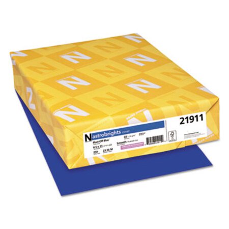 Astrobrights® Color Cardstock, 65 lb, 8.5 x 11, Blast-Off Blue, 250/Pack