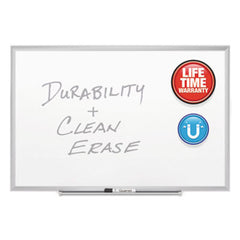 Quartet® Classic Series Porcelain Magnetic Board, 36 x 24, White, Silver Aluminum Frame