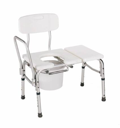 Apex-Carex Healthcare Carex® Bath / Commode Transfer Bench Fixed Arm 18 to 21 Inch Seat Height 300 lbs. Weight Capacity
