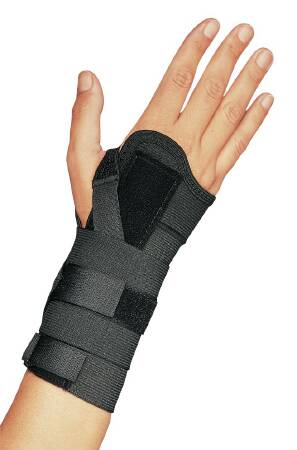 DJO Wrist Brace ProCare® Universal CTS Aluminum / Elastic Left or Right Hand Black X-Large